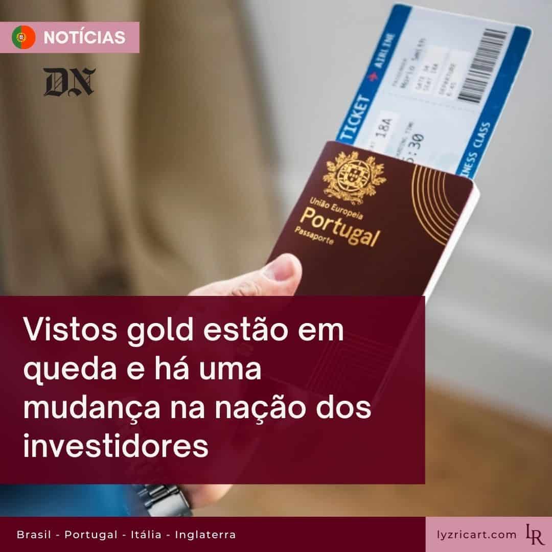 Vistos gold estão em queda e há uma mudança na nação dos investidores